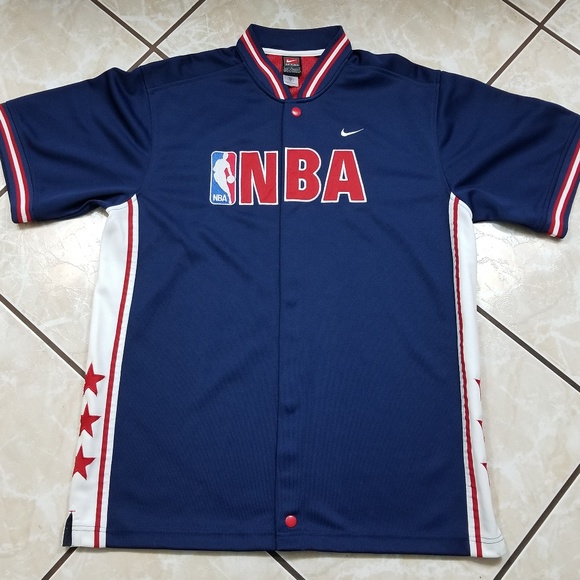 nba button up jersey